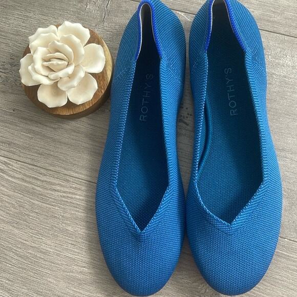 Rothys the round toe size 10 Deep teal woman flat shoes - Picture 9 of 9